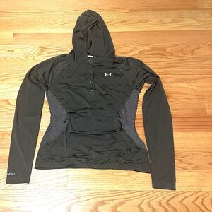 Under Arm-ourwomens Gray Iso-Chill pull over size M